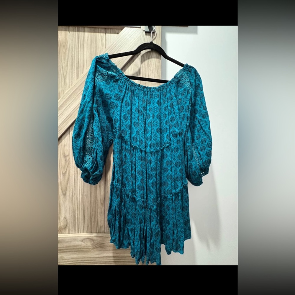 Tanoa Elegant Teal Women's Dress